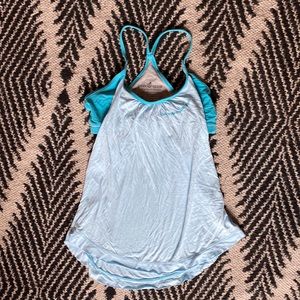 Organic green apple yoga tank Large